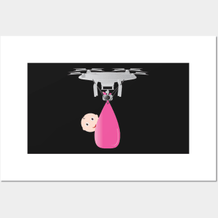 It's A GIRL - Funny pregnancy design Posters and Art